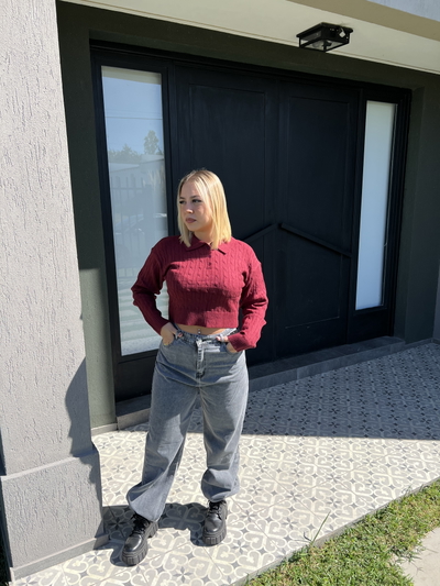 Wide leg gris Porto