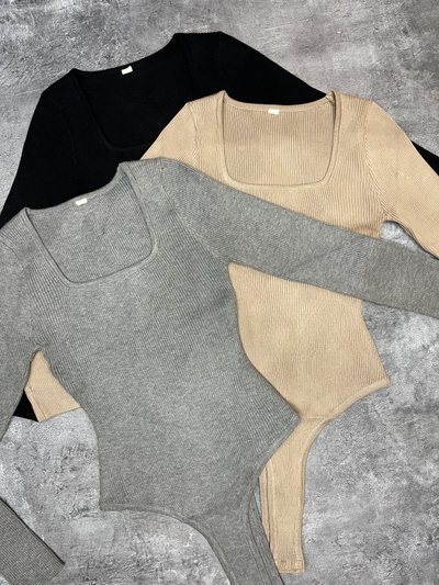 Body escote cuadrado invierno