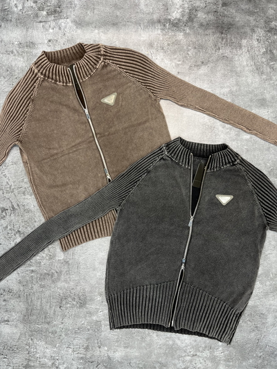 Campera vintage chapita doble cierre