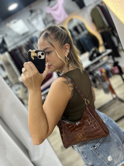 Mini bag croc