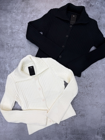 Cardigan cuello chomba 