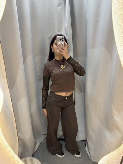 Remera algodón corta
