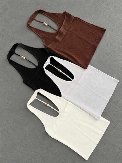 Muscu halter c/ detalle espalda 