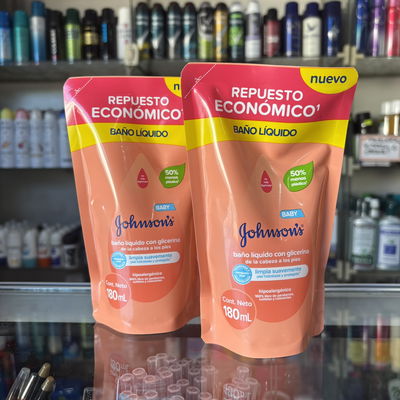 Repuesto baño liquido Johnsons x180ml