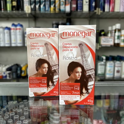 Crema depilatoria rostro Monegar x45g