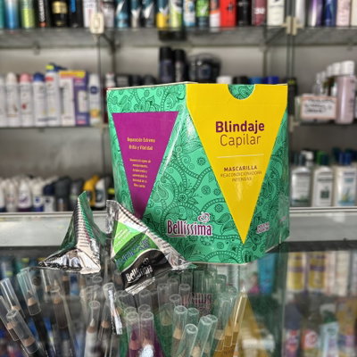 Triángulo mascarilla blindaje capilar Bellissima x20gr