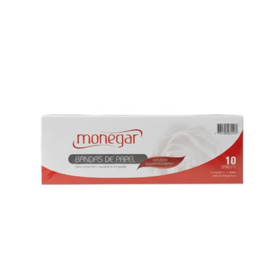 Banda papel para cera Monegar x10u
