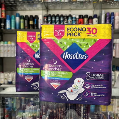 Toallas femeninas nocturnas Nosotras x30u