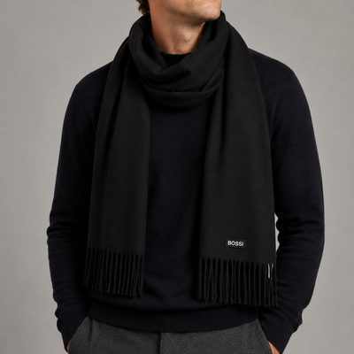 Bufanda para hombre lisa Bossi