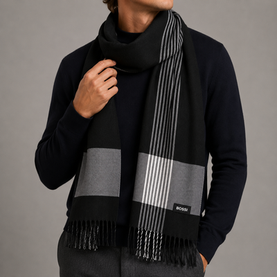 Bufanda para hombre con lineas Bossi