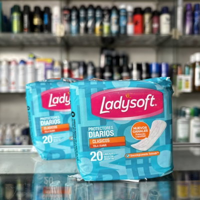 Protectores diarios tela suave Ladysoft x20u