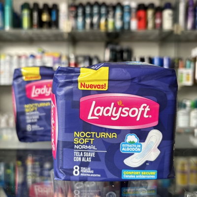 Toallas femeninas nocturna soft Ladysoft x8u