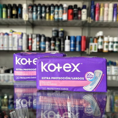 Protectores diarios extra largo Kotex x20u