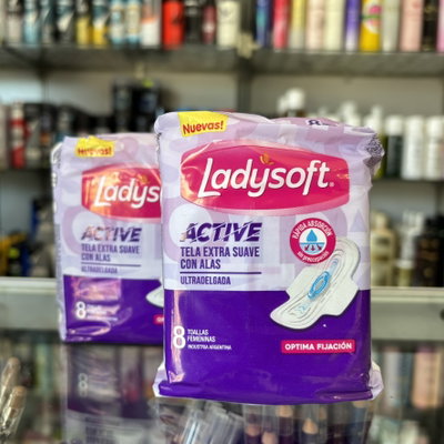 Toallas femeninas Active ultradelgada Ladysoft x8u