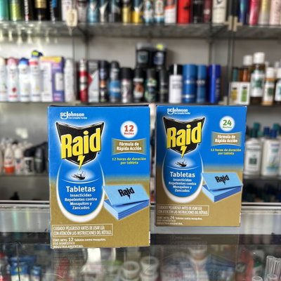 Tabletas insecticidas Raid