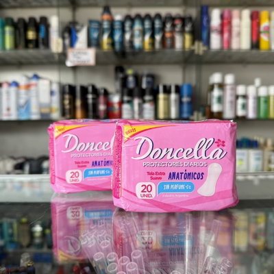 Protectores diarios anatómicos Doncella x20u