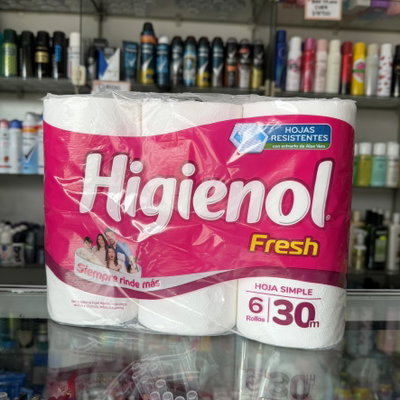 Papel Hig. Higienol hoja simple 6x30m