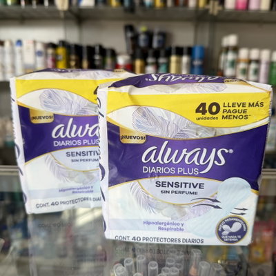 Protectores diarios Always x40u