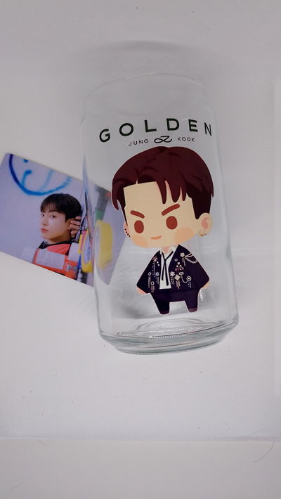 Vaso Jungkook GOLDEN - Standing Next to You - DTF UV