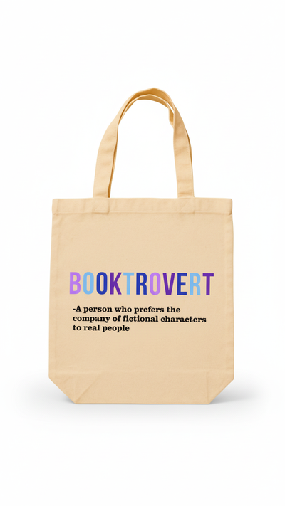 Totebag "Booktrovert" El Refugio Perfecto en Forma de Bolsa