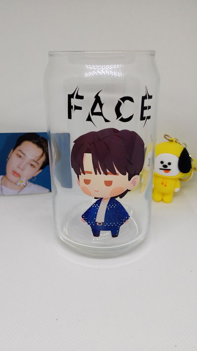 Vaso Jimin BTS FACE Like Crazy - DTF UV