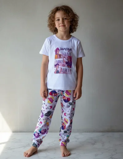 Pijama Kids Kpop Blanco
