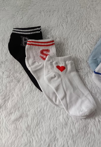 Medías Soquete | Pack corazón Talle 24