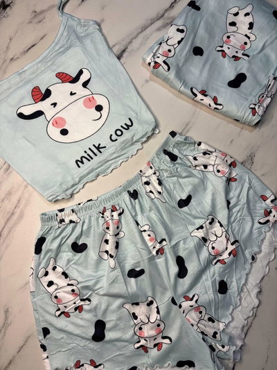 Pijama Importado 3 piezas Cow