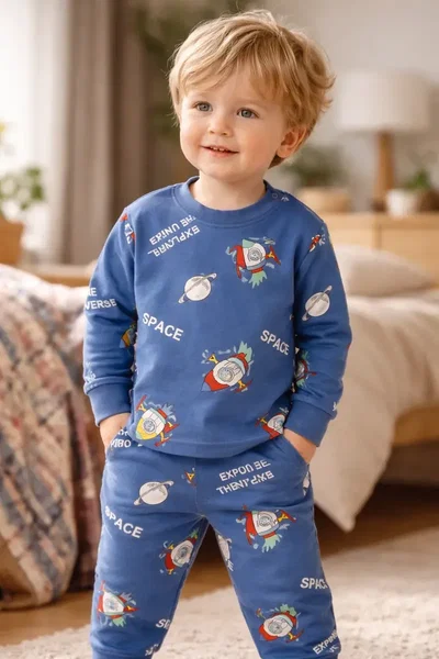 Pijama importado frisado SPACE | Línea bebé