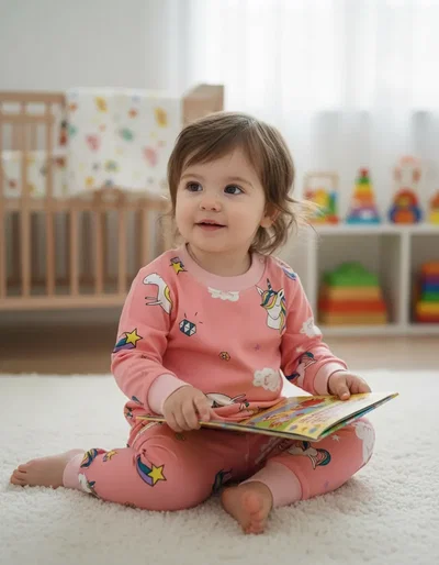Pijama importado frisado UNICORNIO | Línea bebé