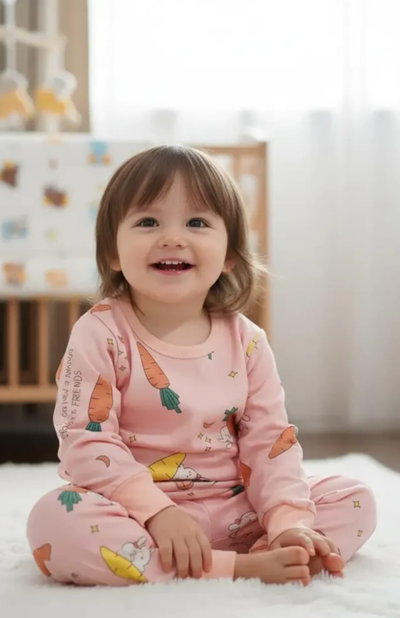 Pijama importado frisado ROSA | Línea bebé