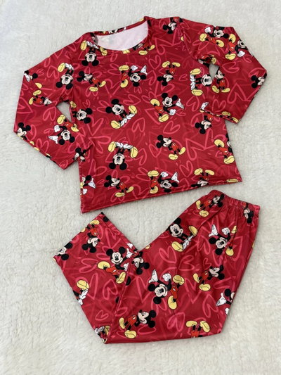 Pijama Kids Mickey Full Print ML