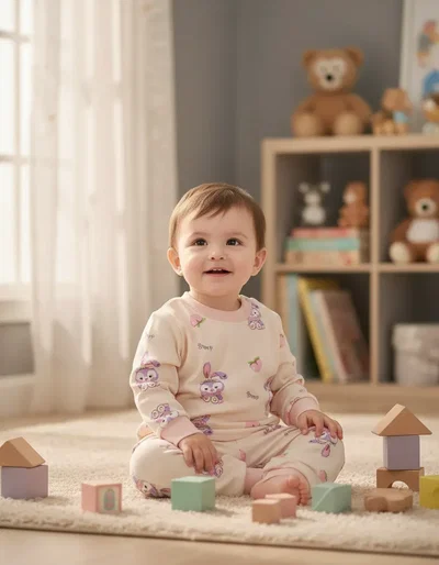 Pijama importado frisado BUNNY | Línea bebé