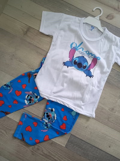 Pijama Animado | Stitch corazones Talle 6