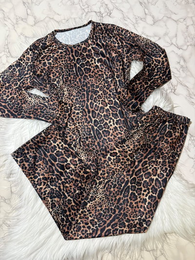 Pijama Full Print Manga Larga | Animal Print | Talle 2