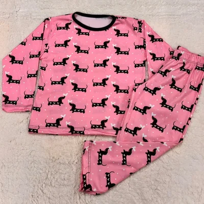 Pijama Modal Premium | Salchi rosa T10