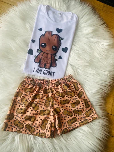 Pijama Infantil Corto Groot | Talle 4/6