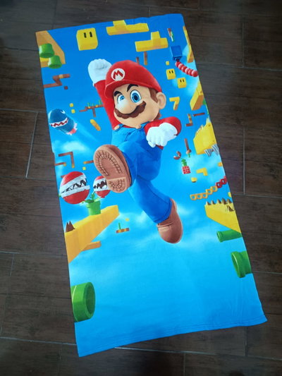 Toallón Mario Bros