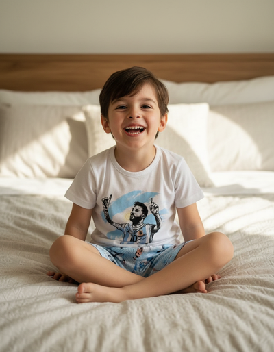 Pijama Infantil Corto Messi | Talle 4/6