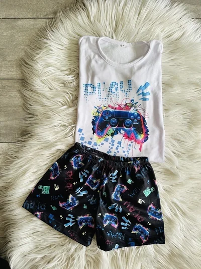 Pijama Infantil Corto Playstation | Talle 6/8