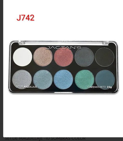 PALETA 10 SOMBRAS COLOR DE JACTANS