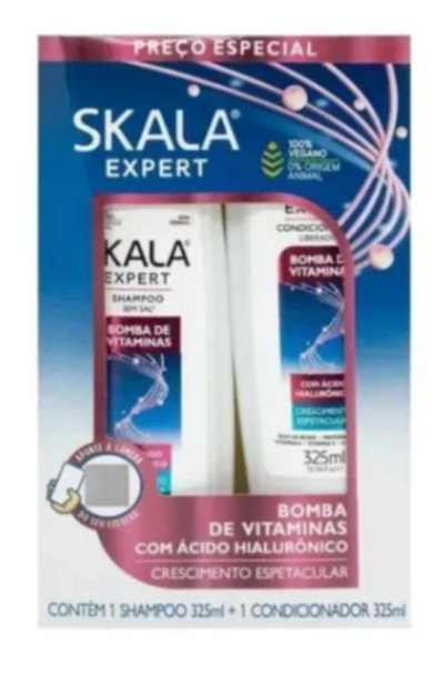 SHAMPOO Y ACONDICIONADOR SKALA BOMBA DE VITAMINAS 325ml c/u