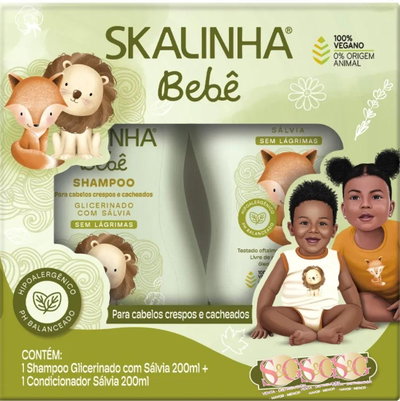 SHAMPOO Y ACONDICIONADOR SKALINHA BEBE 200ml c/u