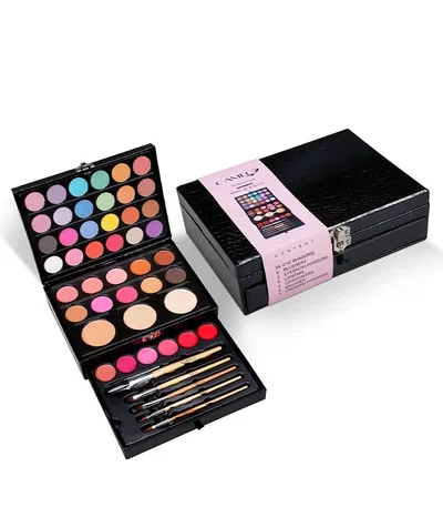 MALETA CON MAQUILLAJES Y PINCELES