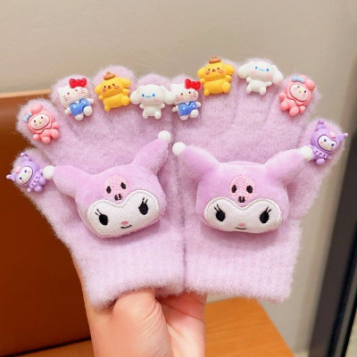Guantes de Kuromi Kawaii x12