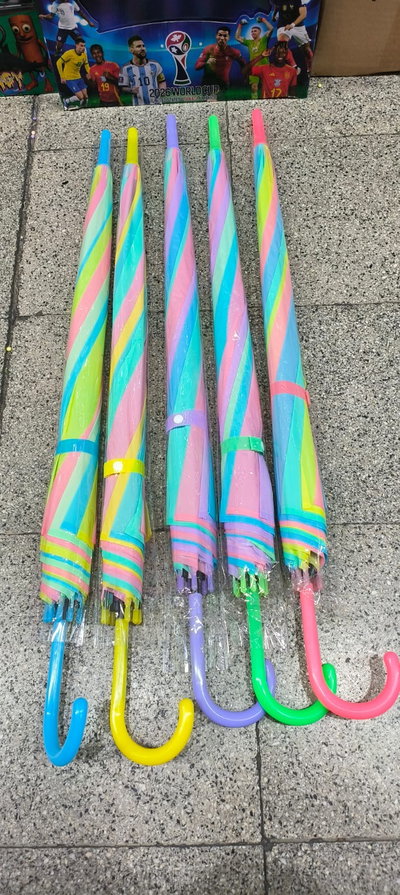 Paragua Platic Arco Iris OFERTA
