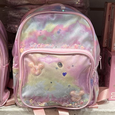 Mochila Infantil Mariposa Con Brillos Y Líquido Glitter