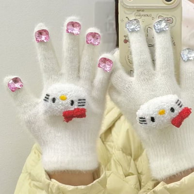 Guantes de Kitty Kawaii x12