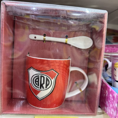 River Set de taza y cuchara de cerámica.