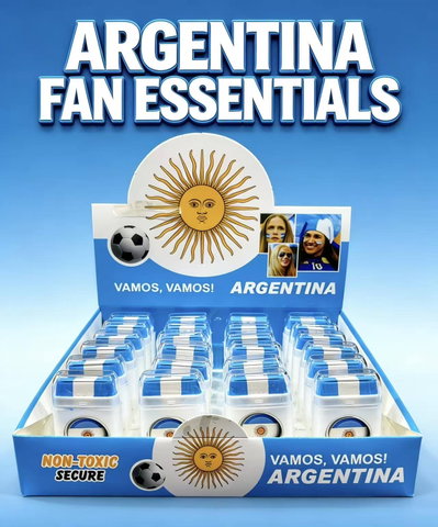 Maquillaje Artistico Bandera Mundial Argentina ×24 Oferta！！！
